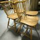 Set of 4 ERCOL chairs, Elm and Beech, 1960
