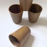 Digoin golden stoneware cups