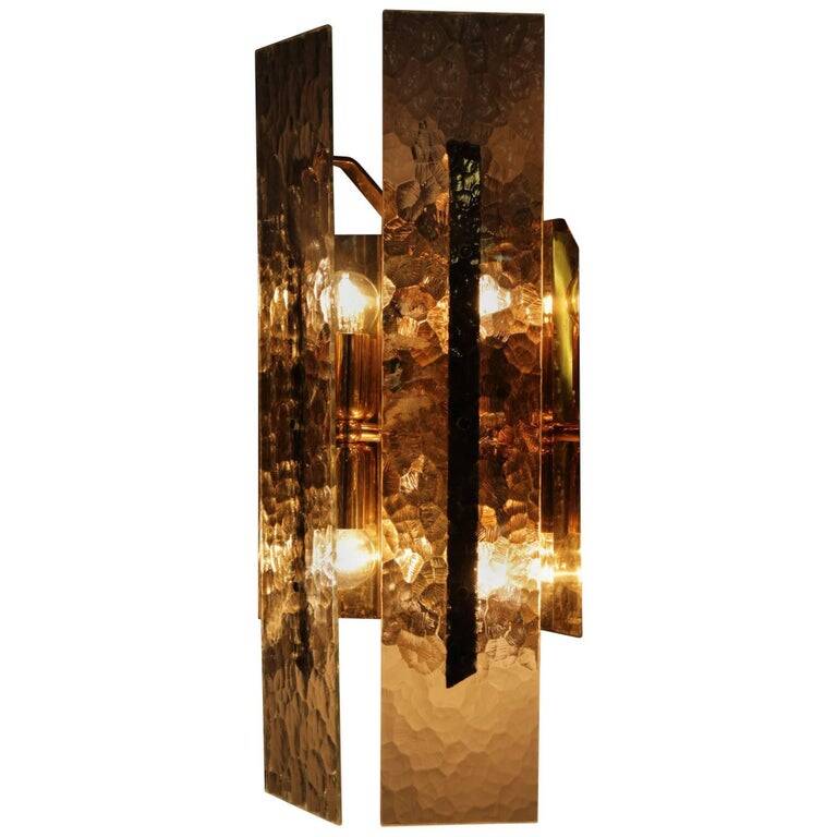 Glass Wall Lamp by J. T. Kalmar - Franken, 1970s