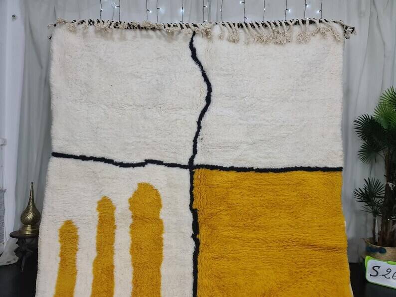 Moroccan yellow carpet 240/160cm