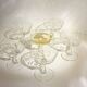 Set of 9 champagne glasses with arabesque motifs