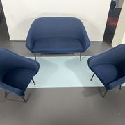 Mid-century modern loveseat and armchairs 50s