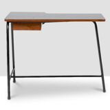Jacques Hitier for MBO, Desk in oak and black metal, year 1951