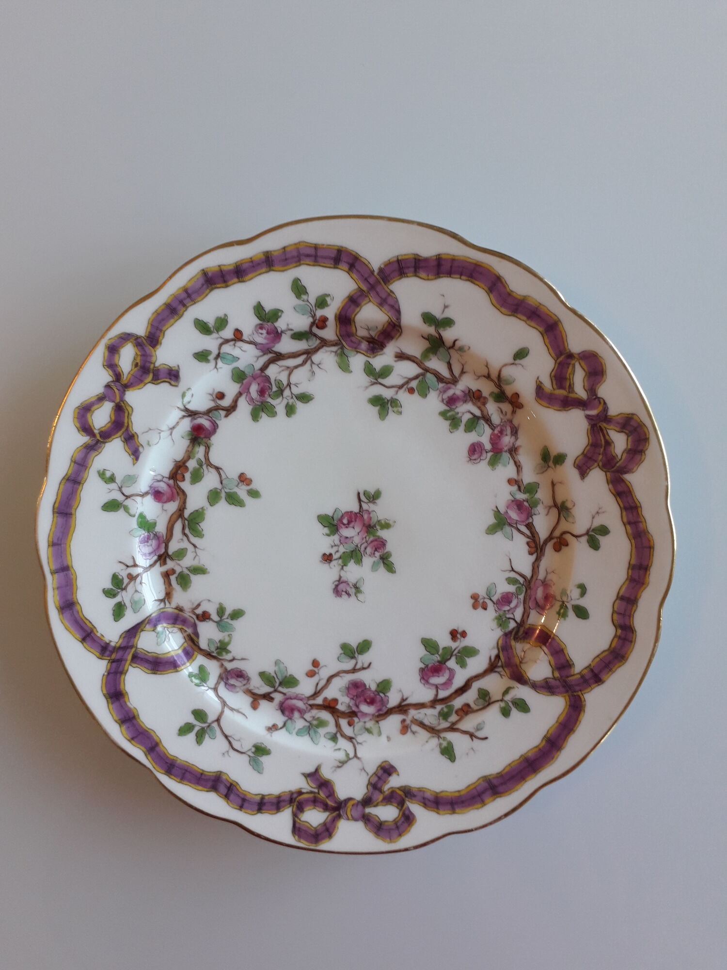 Set of 13 porcelain plates from PARIS - EDMOND HONORE - Early nineteenth