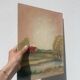 Tableau paysage champetre ancien / peinture huile