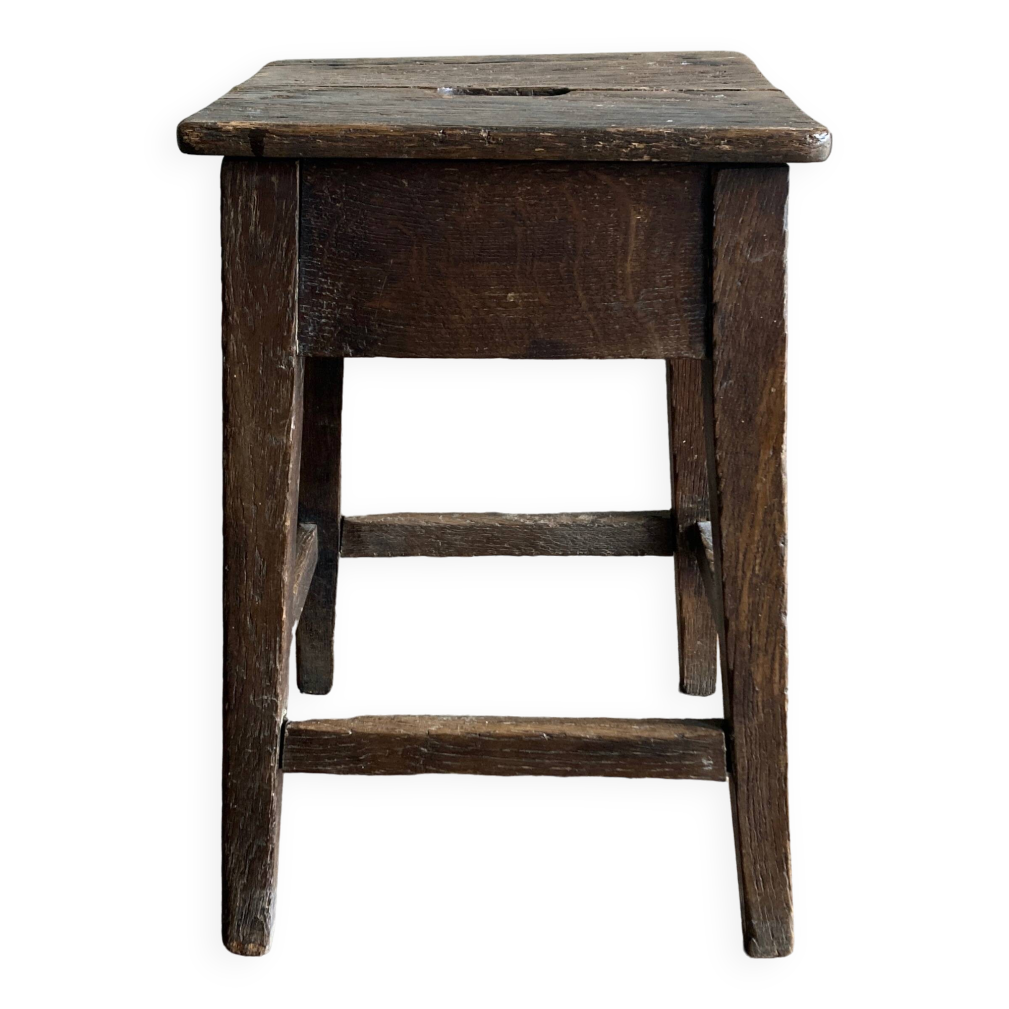 19th century oak country stool