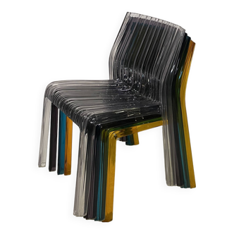 Set of 4 Frilly chairs by Particia Uquiola for Kartell