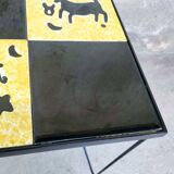 Zodiac tile side table