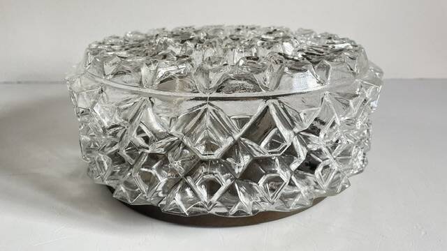 APPLIQUE Semi-Crystal Ceiling Light 1950s