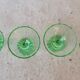 Series of 4 vintage crystal liqueur glasses