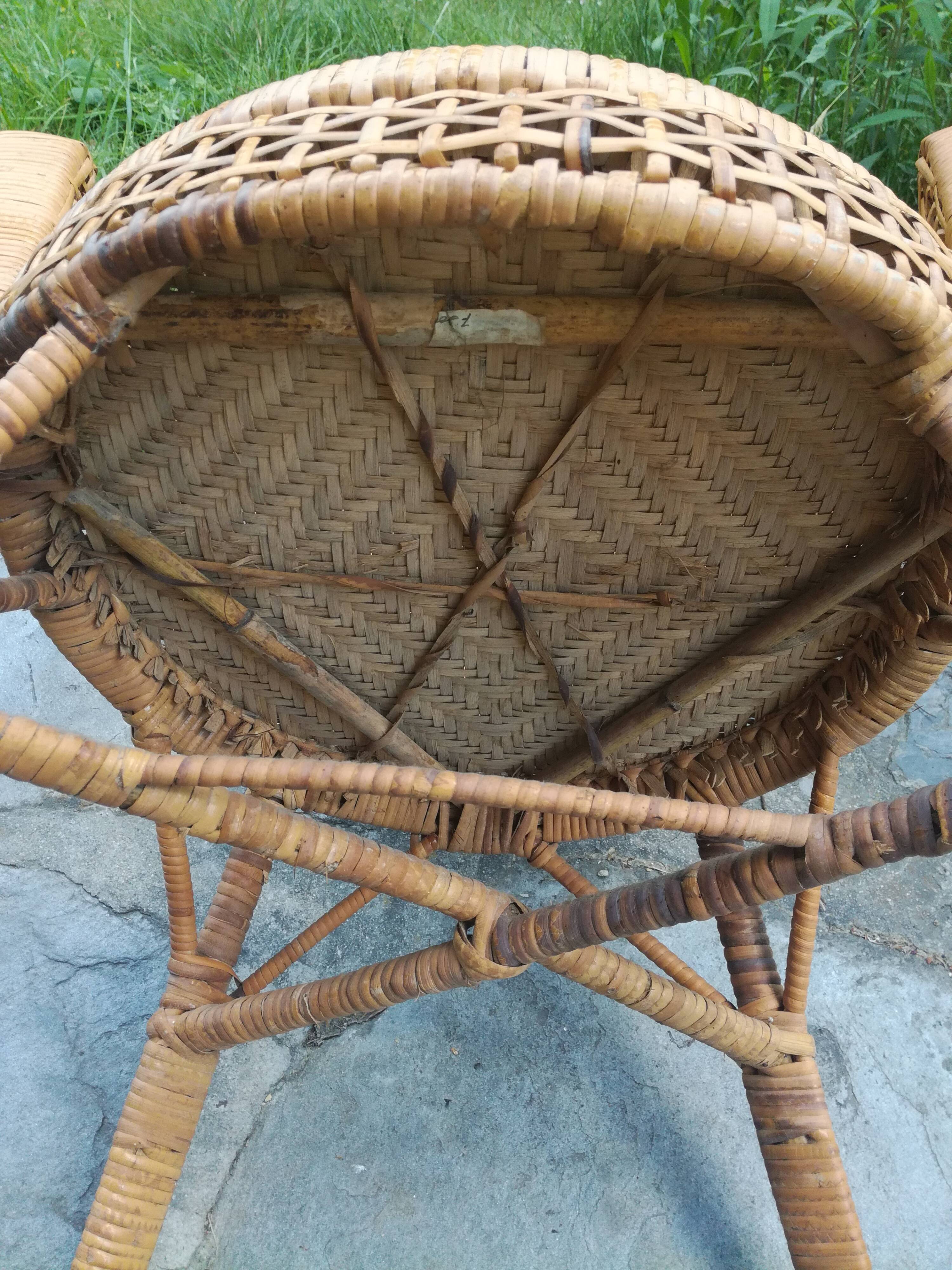 Rattan armchair