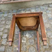 Vintage Art Deco chair in carved oak from the 1930s.