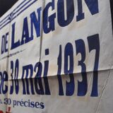 Affiche "Grandes Régates" - Ville de Langon - 1937