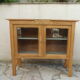 Art Deco sideboard in raw wood with a waxed finish.
