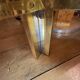 Vintage Romeo Rega coffee table, smoked glass, brass and chrome metal, Hollywood Regency design 1970s