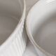 Gusseted dishes, set of 2, Apilco porcelain Pillivuyt