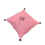 Simple pink Berber cushion