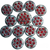 Vintage oyster dish set/Pornic/12 plates + 1 dish