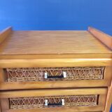 Vintage rattan semainier