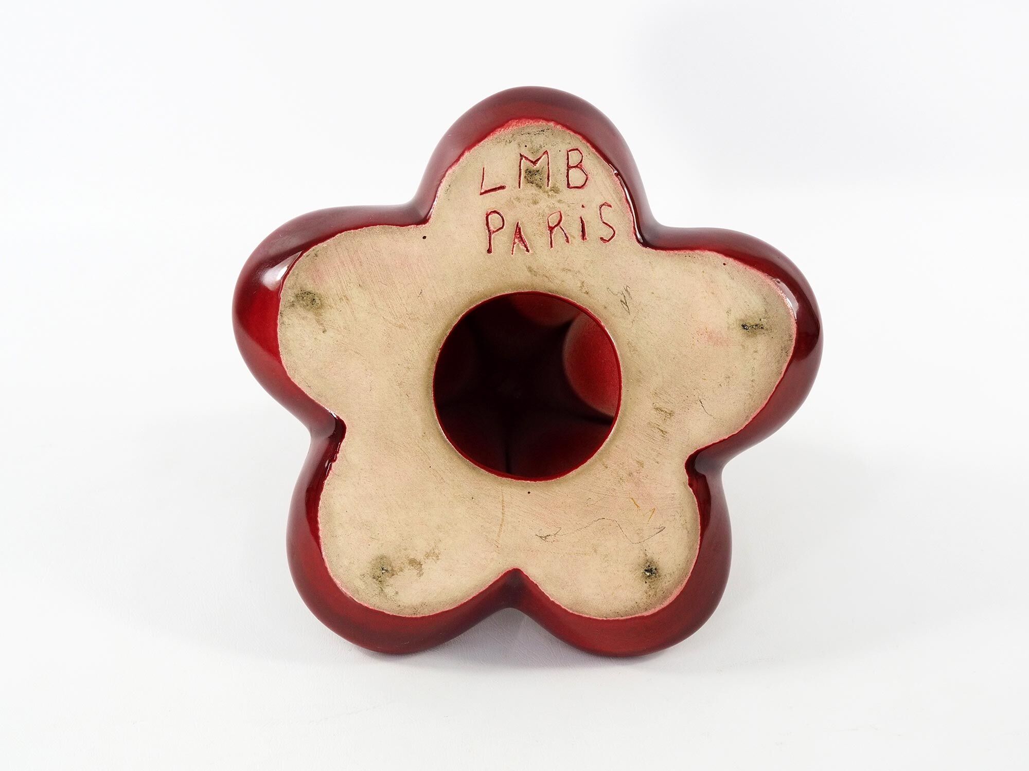 Art deco pipe door in french faience lmb paris, 1930s