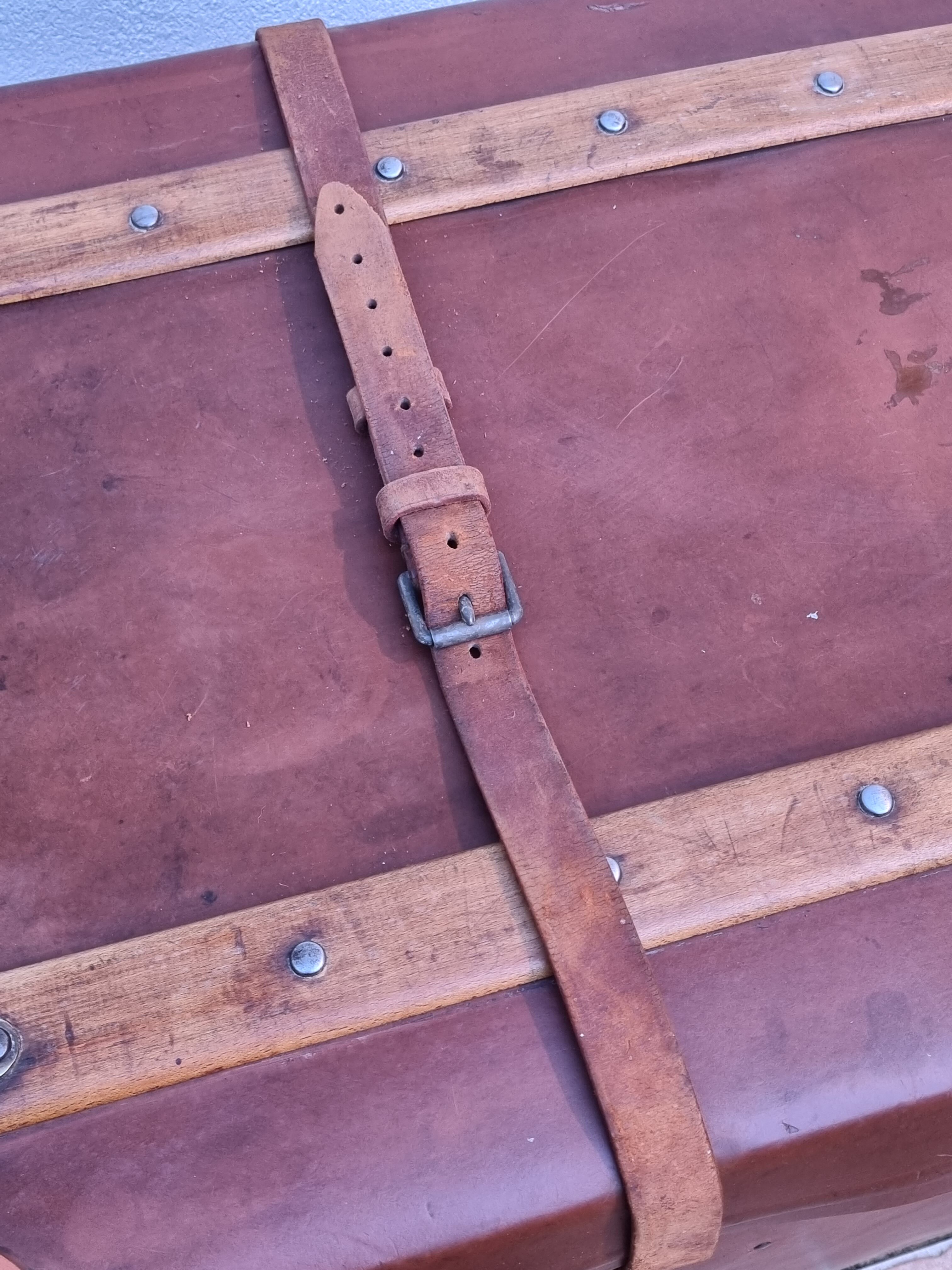 Travel trunk "titan" e&m malard, paris, 30-40s, 100 cm