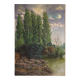 Spanish landscape painting signed C. Coll 1883