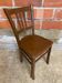 Antique Luterma style bistro chair vintage brown wood