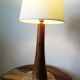 Wooden foot lamp