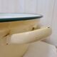 Yellow enamelled sheet metal basin