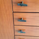 Marcel Gascoin vintage teak storage cabinet Alvéole edition, Circa 1950.
