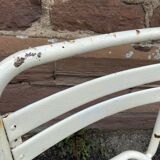2 chairs Tolix T2 Xavier Pauchard French bistrot chairs Paris Garden terrace 50s