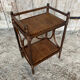 Vintage Rattan Bedside Table #E092