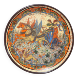 Assiette décorative collection "l'enlèvement d'hélène de troie" mythologie grecque