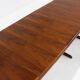 Vintage large oval extendable dining table 1960s XL
