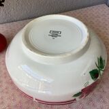 Salad bowl Digoin Cibon Ironstone floral decoration