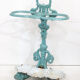 Enamelled cast iron umbrella holder