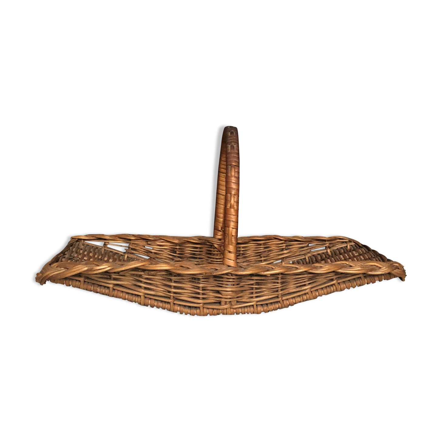 Rectangular wicker basket