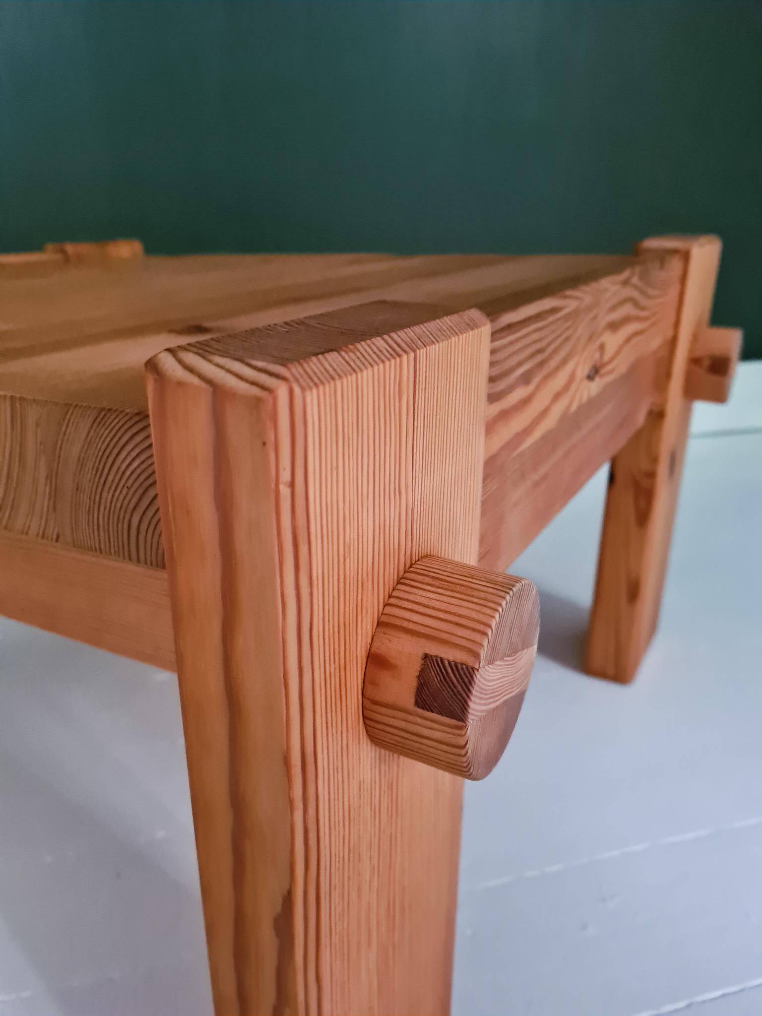 Modern Scandinavian coffee table in pine by Yngve Ekström