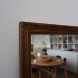 Very large golden mirror full foot 37x147cm