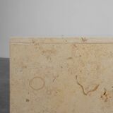 Mid-Century Italian Travertine Console, 1980s