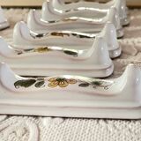 12 earthenware knife holders from Moustiers Sainte Marie at the time of the earthenware makers