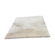 Vintage beige handwoven wool rug 175x235.