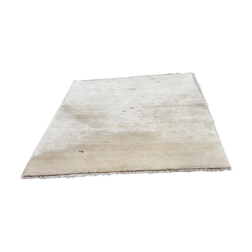Tapis vintage beige laine tissé à la main 175x235