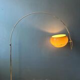 Mid-century space age mushroom arc floor lamp by GEPO