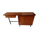 Old desk wood Scandinavian metal structure