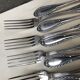 12 cheese or dessert forks - silver plated - Ravinet d'Enfert