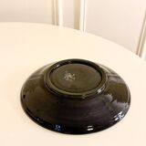large ceramic bowl, abstract patterns, Black & Yellow, Made in Belgium,