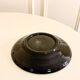 large ceramic bowl, abstract patterns, Black & Yellow, Made in Belgium,