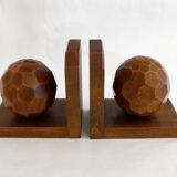 Pair of mirror ball bookends