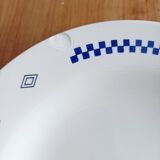 Set of 5 Lustucru deep plates